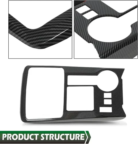 Vista 8 de GRAND ORANGE Cubierta decorativa para panel de palanca de cambios de consola central compatible con Toyota 4Runner 2010-2022