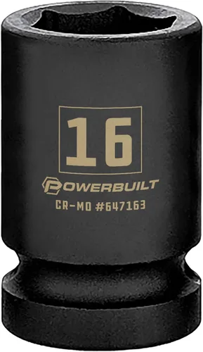Vista 12 de Powerbuilt 647296 - Toma de impacto de 6 puntos de 1/2 pulgada x 1-1/4 pulgadas