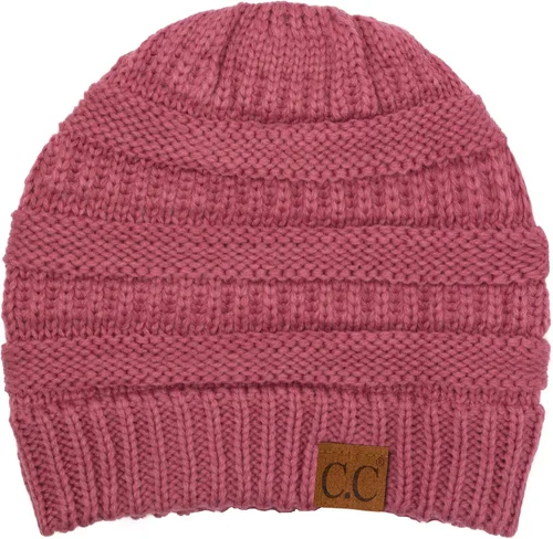 Vista 225 de C.C Trendy Warm Chunky Soft Stretch Cable Knit Beanie