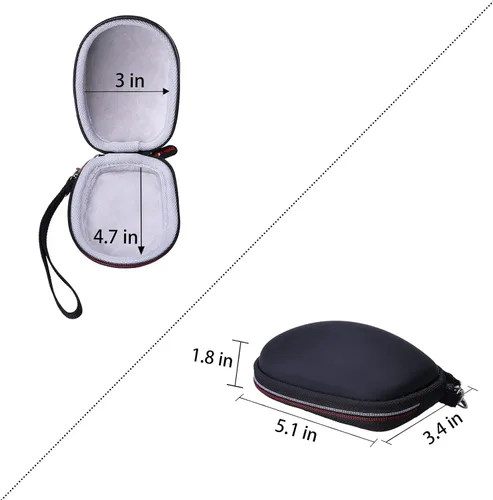 Vista 2 de XANAD Estuche de viaje para Razer Orochi V2 o Logitech G705 Mobile Wireless Gaming Mouse - Bolsa organizadora de transporte