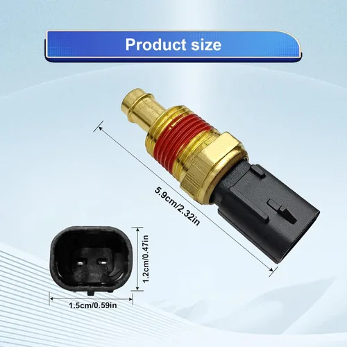 Vista 3 de Sensor de temperatura, sensor de temperatura del refrigerante, sensor de temperatura del refrigerante del motor, sensor de motor reemplazar