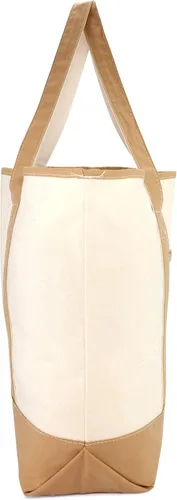 Vista 6 de DALIX Bolso de mano natural para mujer Bolsos de hombro Marrón con monograma Letra A - Z K