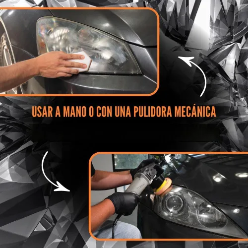 Vista 6 de Chemical Guys Kit de restauración de faros y cerámica, 16 Fl Oz (paquete de 1) All-in-one formula clears cloudy, yellowed headlights and leaves a