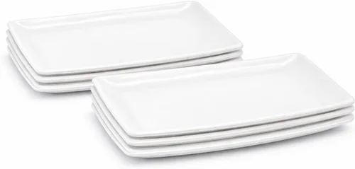 Vista 16 de Mintra Home - Platos reutilizables para servir (azul, cuadrado, 2 unidades (14 pulgadas)