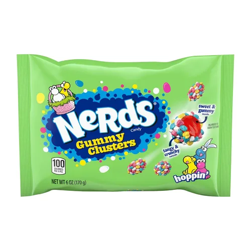 Vista 19 de NERDS Gummy Clusters Candy, arcoíris, crujiente y gomoso, 3 onzas (paquete de 12)