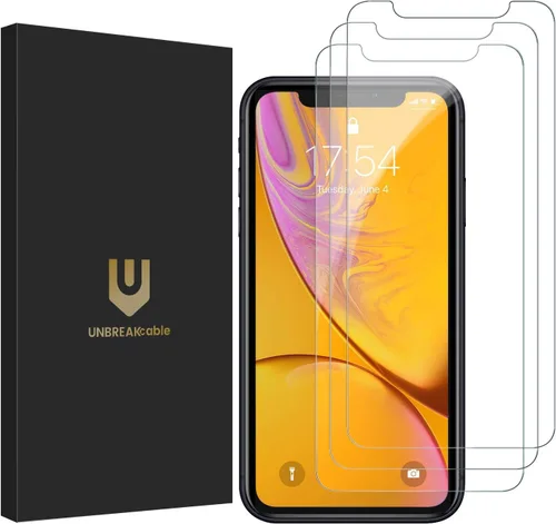 Vista 25 de UNBREAKcable Protector de pantalla de vidrio templado inastillable para iPhone SE 2022/SE 2020, iPhone 8/7 [paquete de 3] [99.99% transparente HD]