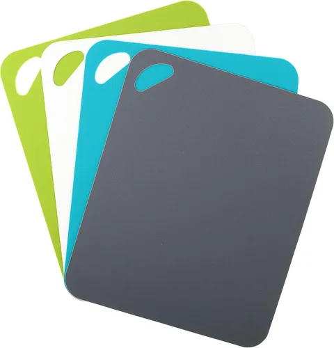 Vista 8 de Dexas Tabla de Cortar de Servicio Pesado Grippmat, Tablas de Cortar Flexibles para Cocina, Juego de 4, Tapete de Corte de Tabla de Plástico
