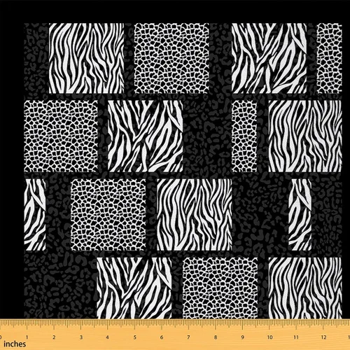 Vista 101 de Tela con Estampado de Leopardo por Yarda, Tela de Tapicería de Guepardo Africano Vida Silvestre para Sillas Sofá, Tela Impermeable de Piel de Animal