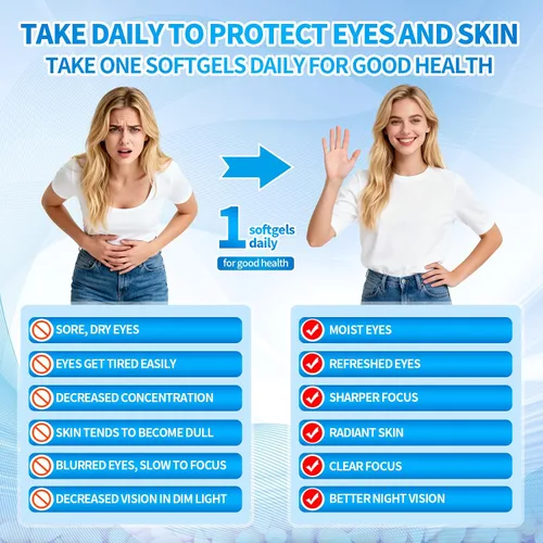 Vista 7 de VivoNu Suplemento de astaxantina + luteína – 12 mg de astaxantina de microalgas y 40 mg de luteína con zeaxantina – Fórmula antioxidante celular