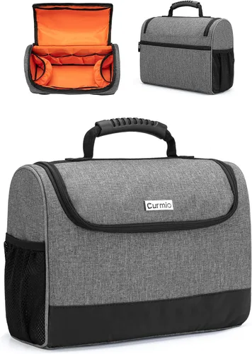 Vista 8 de CURMIO Bartender Kits Bag, estuche de viaje portátil para juego de Negro