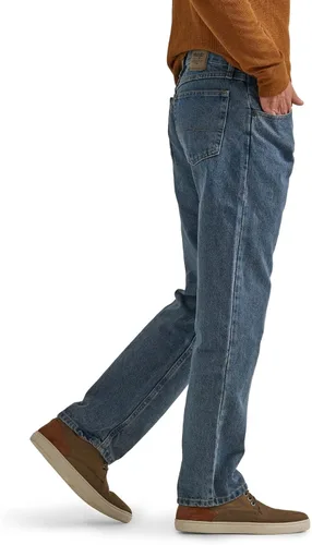 Vista 2 de Wrangler Authentics Jeans clásicos para hombre, corte holgado, con 5bolsillos, de algodón