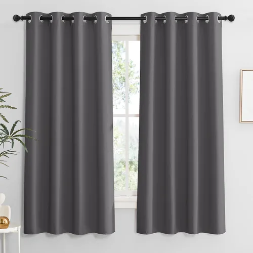 Vista 40 de RYB HOME - Cortinas para armario de 36 pulgadas, cortinas para oscurecer la habitación con ojales resistentes a la oxidación, cortinas de Aqua