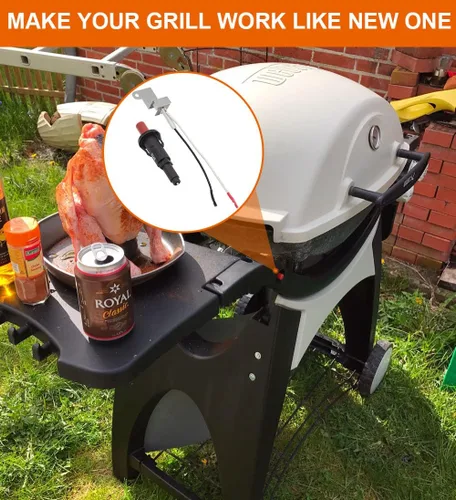 Vista 5 de DELSbbq 60092 - Kit de encendido para parrilla con botón pulsador, compatible con Weber Q300 Q3000, repuesto para arrancador de fuego de parrilla a