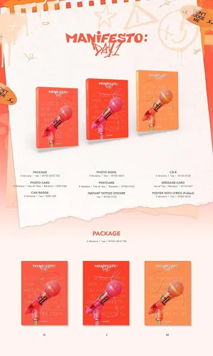 Vista 2 de Big Hit Entertainment ENHYPEN - MANIFESTO : DAY 1 3 versiones+ENGENE 3 versiones SET CD, Multicolor, (CMDC11739)