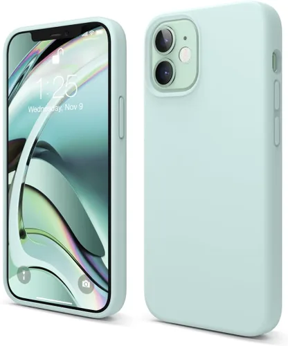Vista 16 de elago - Carcasa de silicona líquida para iPhone 12 Mini, color negro Full Body Protective Cover, Shockproof, Slim Fit, Anti-Scratch Soft