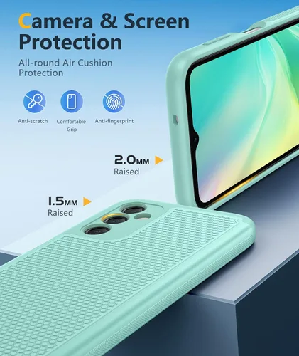 Vista 167 de FNTCASE Funda para iPhone 17 Pro: Fundas delgadas translúcidas de color azul claro compatibles con MagSafe, protección completa de la cámara