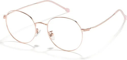 Vista 2 de Cyxus Blue Light Glasses for Men and Women, Round titanium Frame 8091