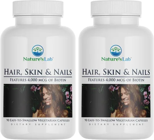 Vista 7 de Nature's Lab Cabello piel y uñas - Biotina, BCAA, MSM, complejo vitamínico - 90 unidades (suministro para 90 días)