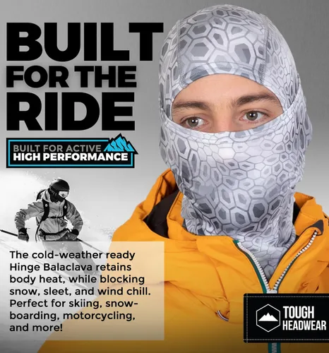 Vista 2 de Tough Headwear Pasamontañas de invierno, máscara de esquí resistente al viento y cubierta facial de invierno para hombres y mujeres, máscara facial