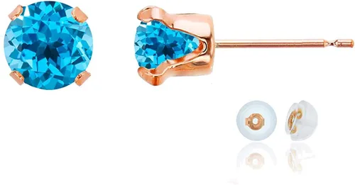 Vista 67 de Aretes de tuerca de plata de ley 925 chapados en oro de 14 quilates macizo, oro amarillo, blanco o rosa de 0.236 in Amatista