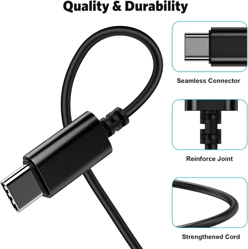 Vista 6 de Auriculares USB C, COOYA Tipo C Auriculares con Cable Magnéticos con Graves y Cancelación de Ruido In-Ear + Micrófono para iPhone 17 16 15 Pro Max