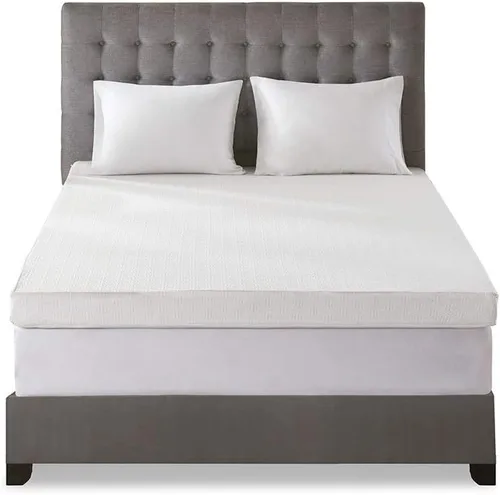Vista 10 de Sleep Philosophy - Protector de colchón de espuma viscoelástica con gel, apto para todas las estaciones, lujoso e hipoalergénico
