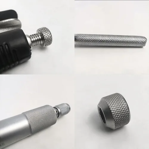 Vista 6 de HFS (R) Soporte de herramienta de moleteado ajustable con 6 ruedas para mini tornos 0-2 "de capacidad