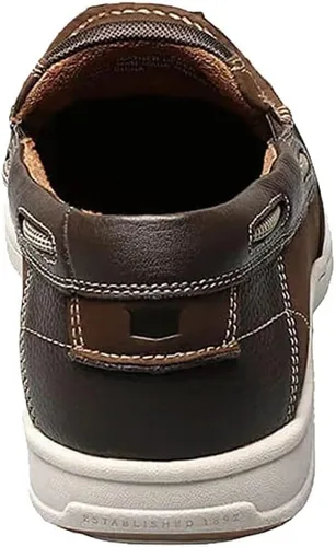 Vista 5 de Florsheim Lakeside Moc Toe Slip On para hombre Marrón Nubuck
