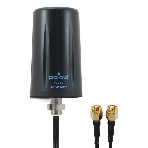 Vista 10 de Proxicast Antena de montaje de tornillo omnidireccional 4G/5G resistente al vandalismo de bajo perfil – Cable coaxial de 10 pies – para Cisco 1