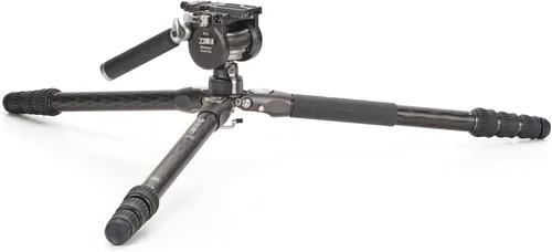 Vista 5 de Benro Tortoise CF Serie 2, trípode de 4 secciones con cabezal híbrido FS36PRO
