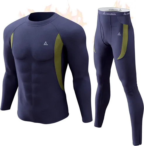 Vista 153 de Conjunto de ropa interior térmica para hombre, ropa interior larga 1#verde militar
