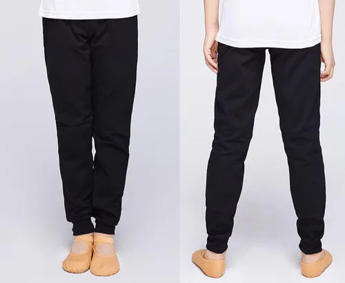 Vista 5 de NABER Pantalones deportivos de cintura elástica para niños, pantalones deportivos para ejercicio, pantalones de baile de 4 a 13 años