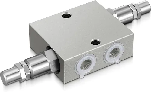 Vista 7 de Threlaco Válvula de alivio de presión hidráulica de doble cruce NPT de 1/2