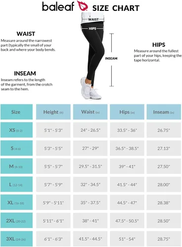 Vista 6 de BALEAF - Leggings térmicos de cintura alta para mujer con interior de forro polar, resistentes al agua, con bolsillos, pantalones para senderismo