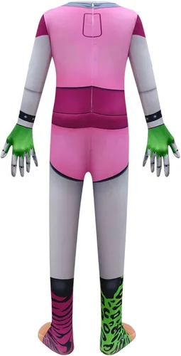 Vista 2 de Boys Horror Game Costume Halloween Cosplay Jumpsuit Set 6-10Y