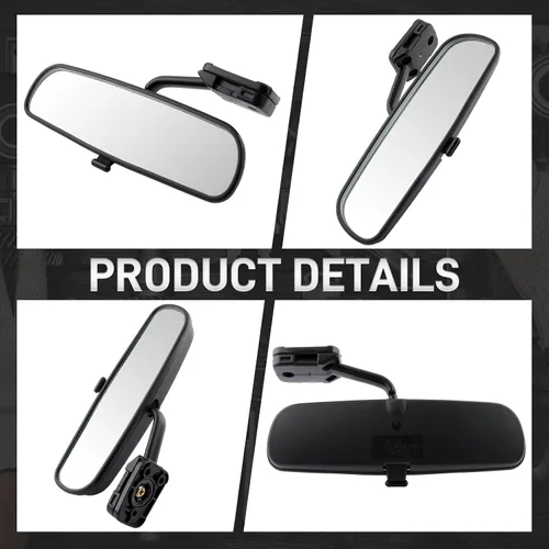 Vista 4 de 76430-S01-A01ZA Espejo retrovisor interior compatible con Honda Civic 1.6L 1996 1997 1998 1999 2000 76430S01A01ZA