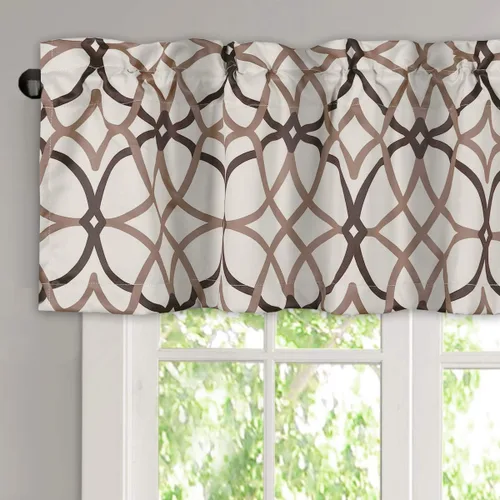 Vista 13 de H.VERSAILTEX Cenefas de cortina opacas para cocina/baño - Cenefas de ventana con aislamiento térmico para sala de estar/dormitorio con bolsillo