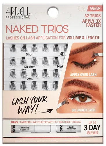 Vista 7 de Ardell Naked Lashes Trios Kit, 32 tríos, 1 paquete