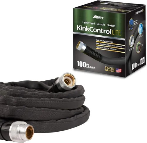 Vista 15 de Kink Control Lite, no se expande ni estalla, extremadamente ligera, manguera de jardín, manguera de agua con resistencia superior a los rayos UV