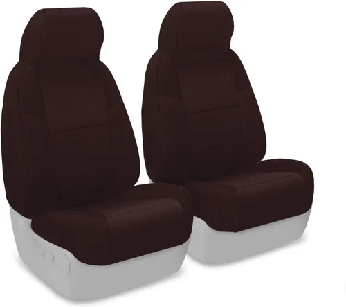 Vista 14 de Coverking Funda de asiento de ajuste personalizado para modelos selectos de Nissan Frontier, polialgodón (negro)