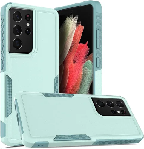 Vista 90 de Funda WOGROO para Samsung Galaxy Z Fold 4 - Funda protectora para teléfono a prueba de golpes, duradera, negra