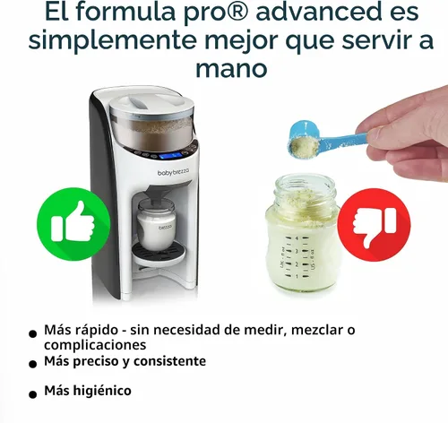 Vista 6 de Baby Brezza Nueva y Mejorada Máquina Dispensadora de Fórmula Formula Pro Advanced - Mezcla Automáticamente un Biberón de Fórmula Tibia al Instante