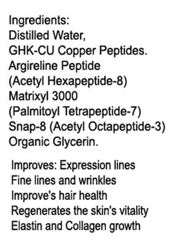 Vista 2 de DNA Code-Sin Aguja Alternativa-Argireline Péptido de Cobre Reducción de Arrugas Suero Booster w/Snap-8, Matrixyl 3000