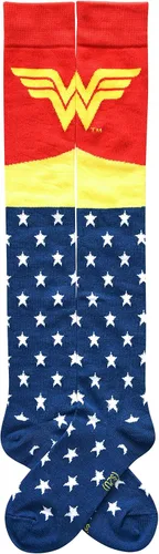Vista 2 de Hyp DC Comics Classic Wonder Woman Over the Knee Long Thigh High Socks Shoe Size 4-10
