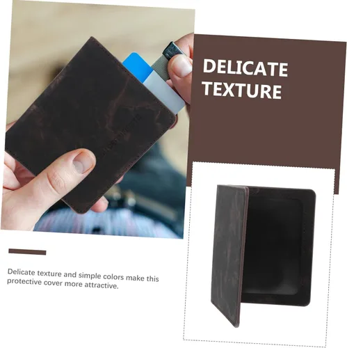 Vista 9 de VALICLUD 2 fundas de almacenamiento portátiles para pasaporte para portón de pasaporte, funda protectora de viaje, negro, tarjetas protectoras