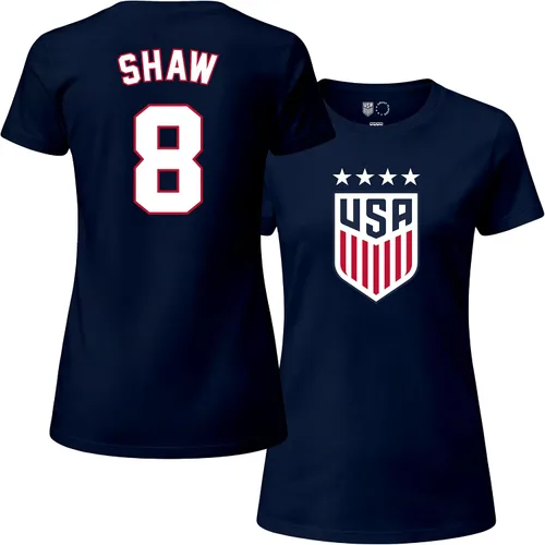 Vista 9 de Icon Sports Camiseta de algodón con licencia oficial del equipo nacional de fútbol femenino de EE. UU. - Mujeres - 67WCT