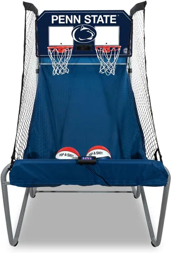 Vista 29 de Pop-A-Shot - Home Dual Shot with NCAA Graphics l Sensor Scoring l 16 Game Modes l 7 Balls l Foldable Storage l for All NCAA Fans