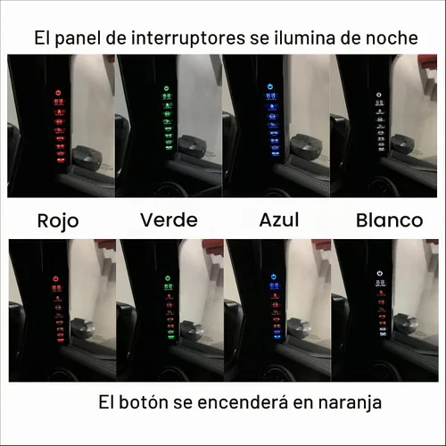Vista 6 de Voswitch JL800 Panel de interruptores de agarre para Jeep Wrangler JL 2018-2023 y Gladiator 2020-2023