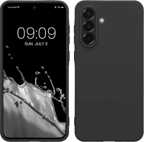 Vista 206 de kwmobile Funda compatible con Samsung Galaxy A12 - Funda protectora de silicona TPU suave y delgada - Azul Báltico