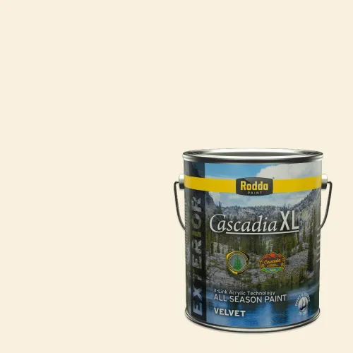 Vista 120 de Rodda Paint CASCADIA XL - Pintura satinada exterior e imprimación en uno, 1 galón, hoja de aloe